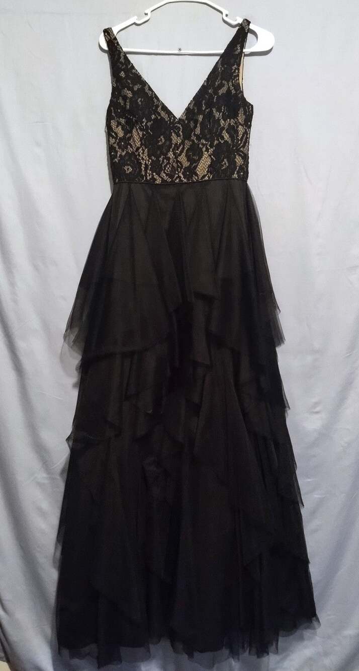 Aidan Mattox Black Maxi Dress
